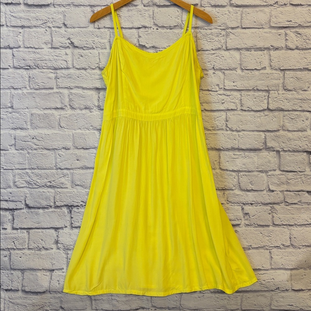 Old Navy Sleeveless Cami Dress Bright Yellow Sun Dress Boho Party Size XL Tall